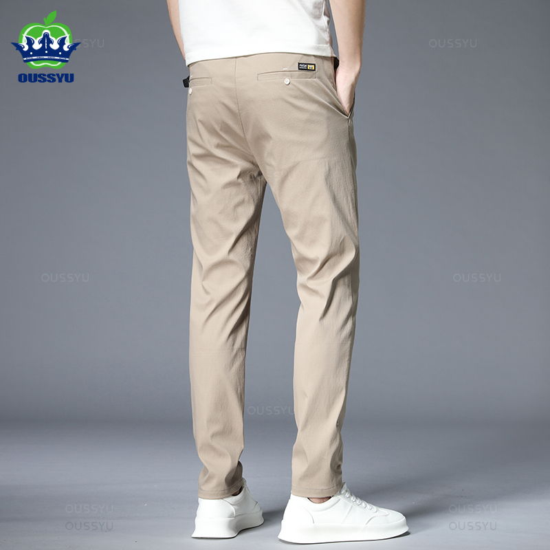 브랜드 의류 여름 캐주얼 바지 남성 얇은 스트레치 슬림 - Summer Clothing Brands 리뷰 및 가격